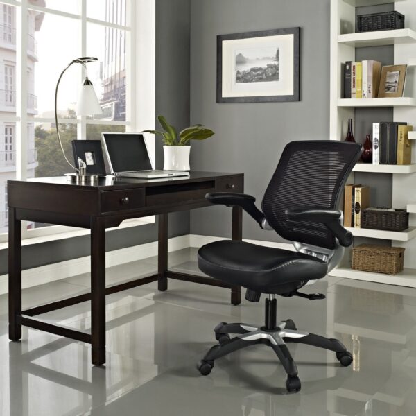 Modern Black Mesh Back Ergonomic Office Chair  with Flip-up Arms - Image 4
