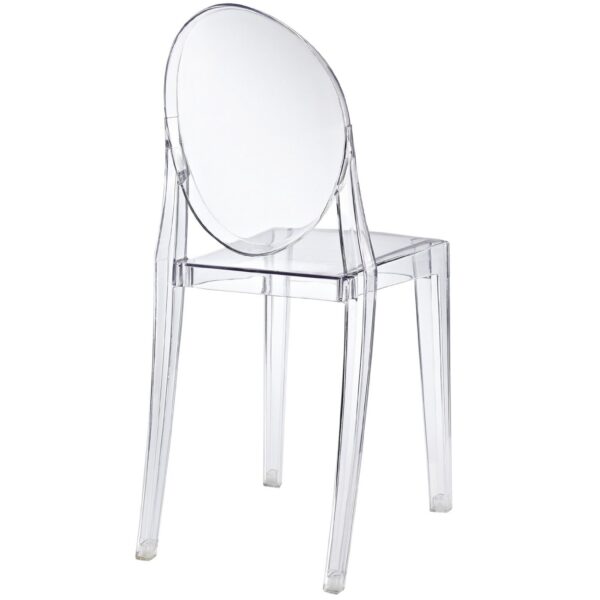 Stackable Clear Acrylic Dining Chair for Indoor or Outdoor Use - Image 2