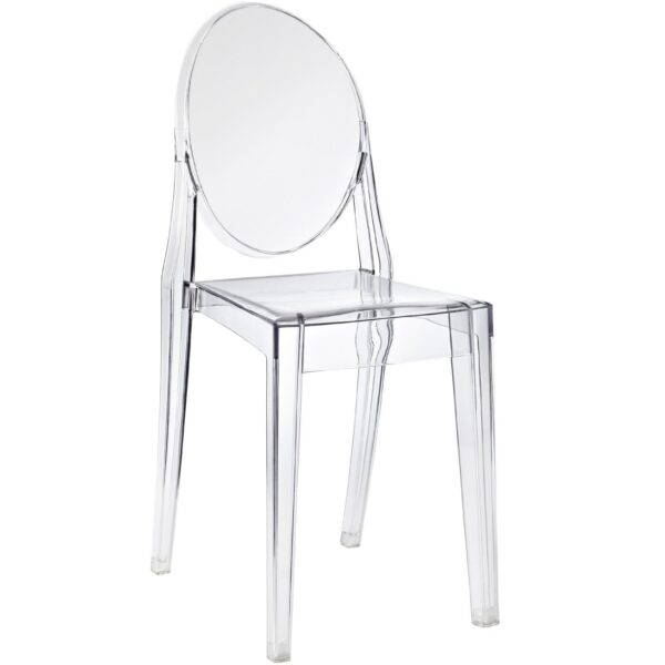 Stackable Clear Acrylic Dining Chair for Indoor or Outdoor Use - Image 3