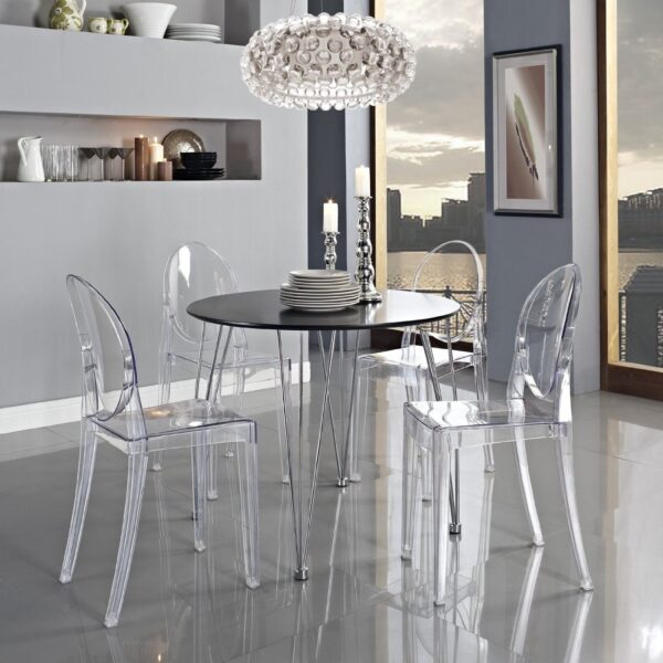 Stackable Clear Acrylic Dining Chair for Indoor or Outdoor Use - Image 5