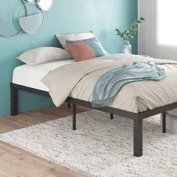 Twin size Modern 16-inch Sturdy Steel Metal Platform Bed Frame - Image 3