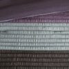 King Size 7 Piece Bed In A Bag Comforter Set Faux Silk Purple Gray Stripes - Image 3