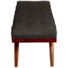 Mid-Century Style 51-inch Accent Bench in Cherry Wood Finish - Image 3