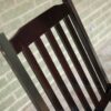 Indoor/Outdoor Patio Porch Black Slat Rocking Chair - Image 3