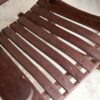 Set of 2 - Indoor/Outdoor Patio Porch Dark Brown Slat Rocking Chairs - Image 4