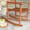 Set of 2 - Indoor/Outdoor Patio Porch Natural Slat Rocking Chairs - Image 2