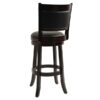 Cappuccino 29-inch Swivel Barstool with Faux Leather Cushion Seat - Image 4
