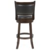 Cappuccino 29-inch Swivel Barstool with Faux Leather Cushion Seat - Image 5