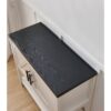 Modern 2 Drawer Wooden Storage Console Table White/Black - Image 3