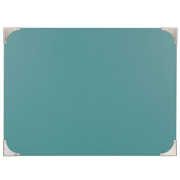 Marine Green Turquoise 1-Drawer Modern End Table Nightstand - Image 4