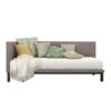 Grey Linen Fabric Upholstered Mid-Century Modern Daybed - Image 2