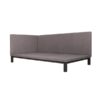 Grey Linen Fabric Upholstered Mid-Century Modern Daybed - Image 4