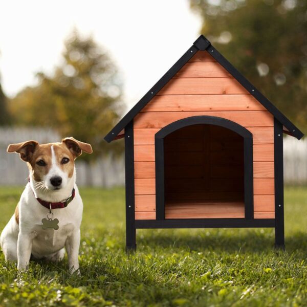 Medium size Outdoor or Indoor Wooden Dog House - Image 4