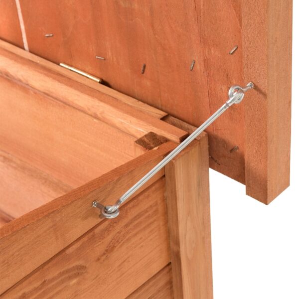 Medium size Outdoor Dog House with Hinged Asphalt Roof - Image 4