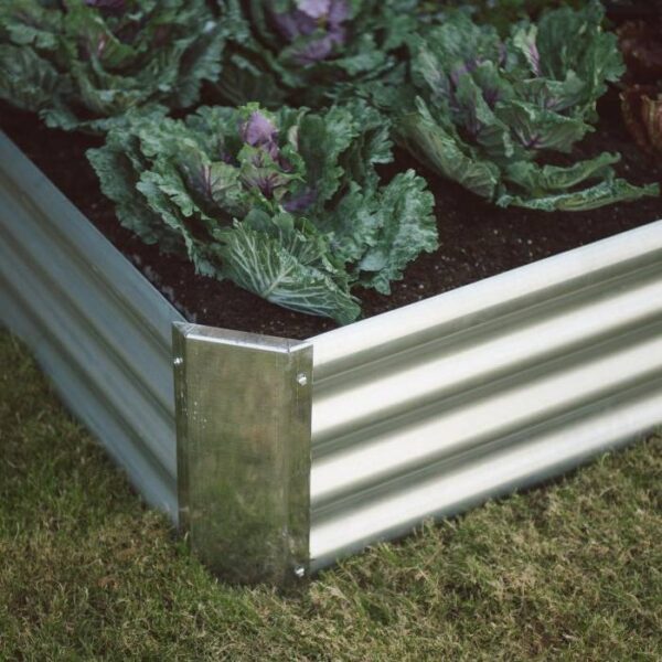 Industrial Farmhouse Steel Raised Garden Bed Metal Planter with Lining - Image 2