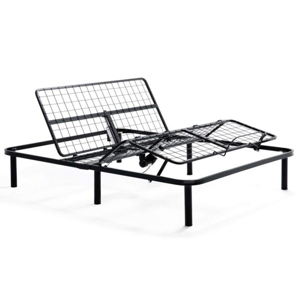 Queen size Heavy Duty Adjustable Bed Frame Base with Wired Remote