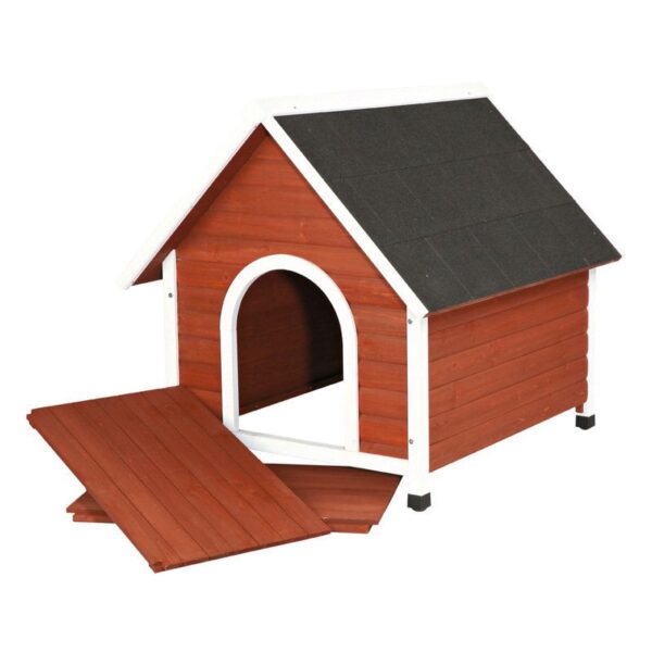 Medium 31.5-inch Outdoor Doghouse with Asphalt Shingles - Image 2
