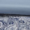 Queen size 12-piece Reversible Cotton Comforter Set in Navy Blue and White - Image 4