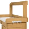 Natural Fir Wood Potting Bench Garden Work Table with Metal Top - Image 4