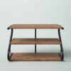 Modern Industrial Metal Wood 3-Tier Shoe Rack - Holds up to 9 Pair of Shoes - Image 5