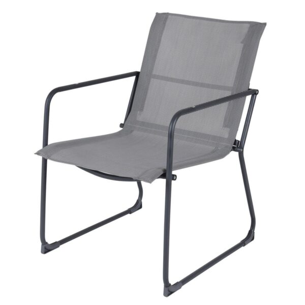 Outdoor Black Steel Frame 4-Piece Patio Furniture Set - Image 5