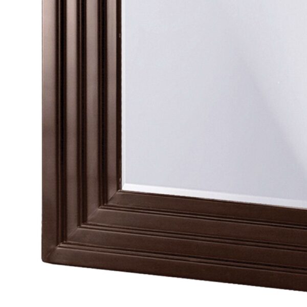 Oversized Full Length Floor Mirror with Espresso Wood Frame - Image 3