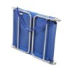 Blue Chaise Lounge Beach Chair with Rustproof Steel Frame - Image 2