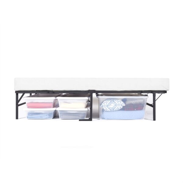 Twin size Manual Adjustable Platform Bed Frame with Under Bed Storage Space - Image 5
