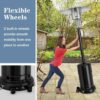 Portable Wheeled Patio Propane Standing LP Gas Heater - Image 2
