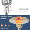 Portable Wheeled Patio Propane Standing LP Gas Heater - Image 3