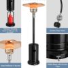Portable Wheeled Patio Propane Standing LP Gas Heater - Image 4