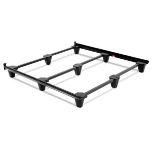 Heavy Duty Metal Bed Frame in Charcoal Finish - Full Queen King California King