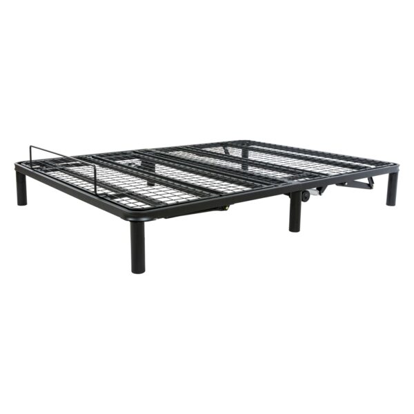 Twin XL Black Metal Adjustable Bed Frame Base with Remote - Image 2