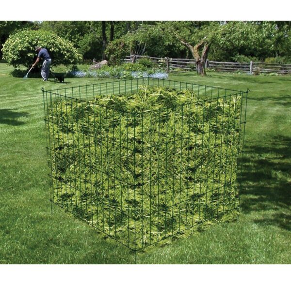 Steel Metal Wire 3-ft Compost Bin in Green - Make your own Garden Soil at Home - Image 3