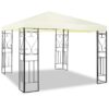 10 x 10 Ft Outdoor Steel Frame Gazebo Shelter with Waterproof Polyester Canopy