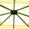 10 x 10 Ft Outdoor Steel Frame Gazebo Shelter with Waterproof Polyester Canopy - Image 5