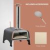 Outdoor Backyard Portable Pizza Oven with Thermometer - Image 2