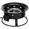 Portable Outdoor Black Metal Propane Fire Pit with Cover and Carry Kit - Image 2