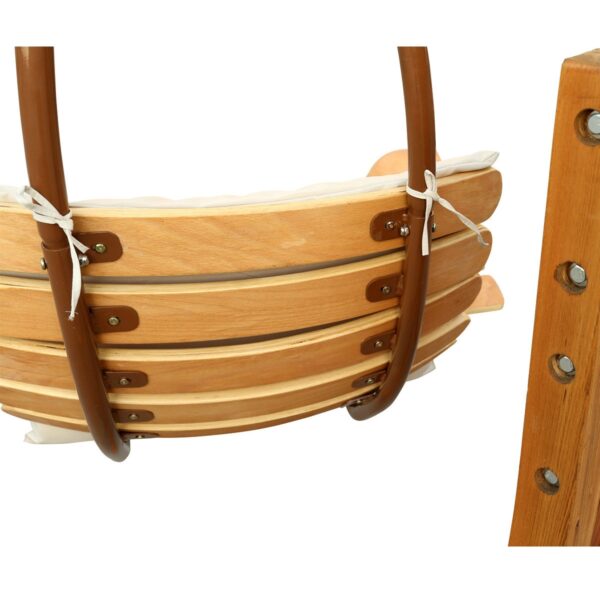 Contemporary Porch Swing Deck Patio Chair with Umbrella - Image 3