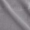 Queen size 100-Percent Cotton Velvet Flannel Sheet Set in Graphite - Image 2