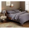 Queen size 100-Percent Cotton Velvet Flannel Sheet Set in Graphite - Image 4