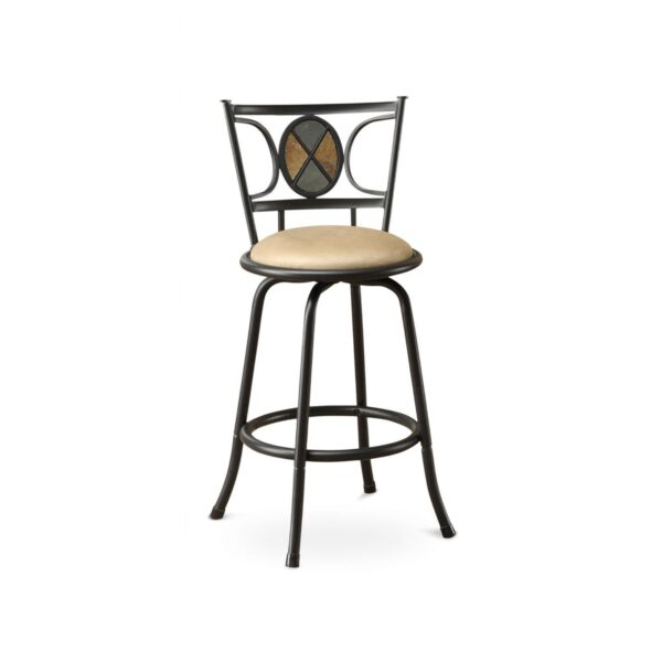 Set of 2 - Adjustable Height Contemporary Swivel Barstool - Image 2