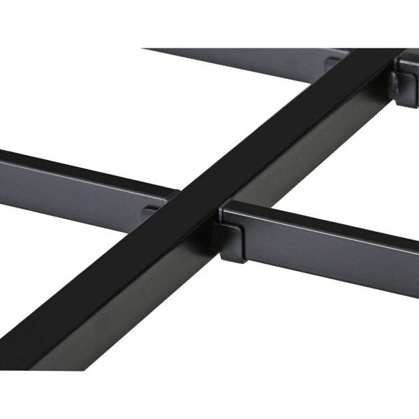 Twin size Modern Heavy Duty Black Metal Platform Bed Frame - Image 5