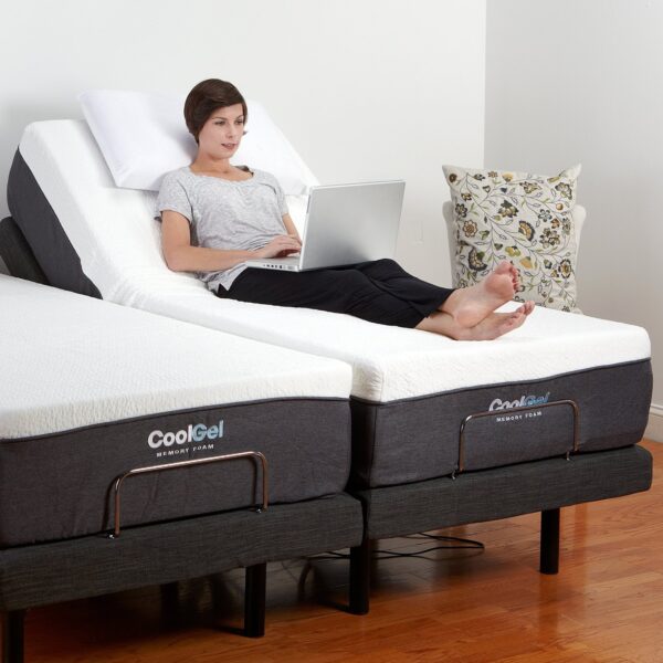 Queen size Adjustable Bed Base with Massage and Wireless Remote - Image 3