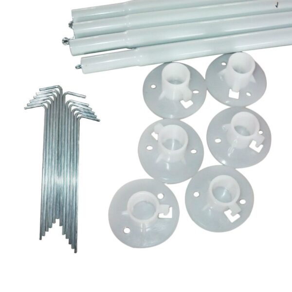 Greenhouse Kit 10 x 20 Ft with Heavy Duty Steel Frame and Green PE Cover - Image 3