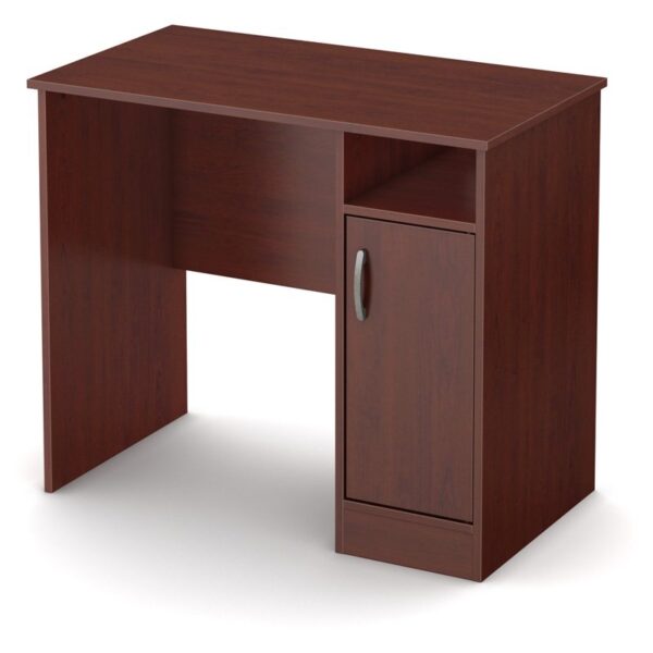 Compact Computer Desk in Royal Cherry Finish - Image 2