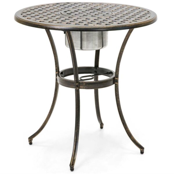 Outdoor 3-Piece Patio Furniture Bistro Set in Antique Copper Finish - Image 3
