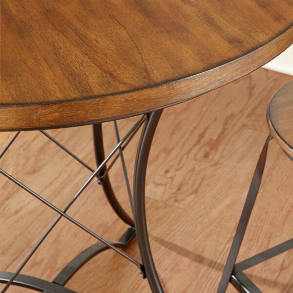 Round 36-inch Counter Height Kitchen Dining Table - Image 3