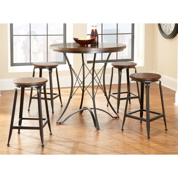 Round 36-inch Counter Height Kitchen Dining Table - Image 4
