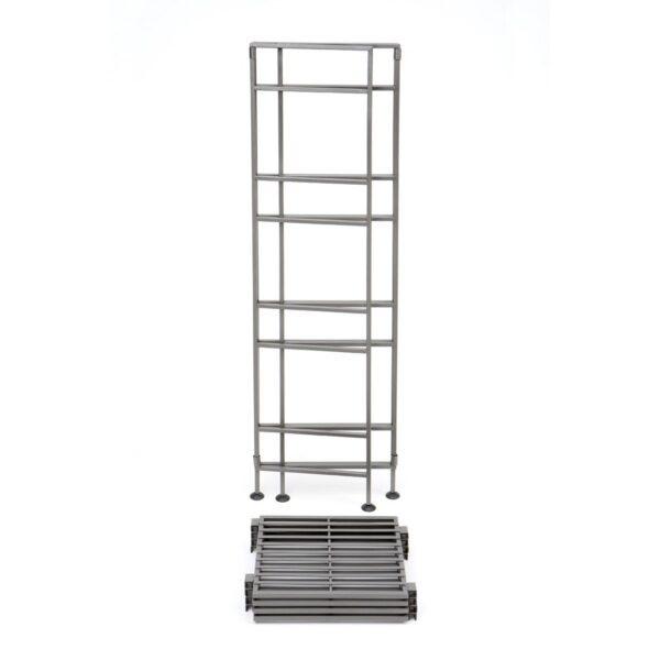 4-Shelf Iron Tower Storage Shelves - Great for Kitchen Office Garage - Image 2
